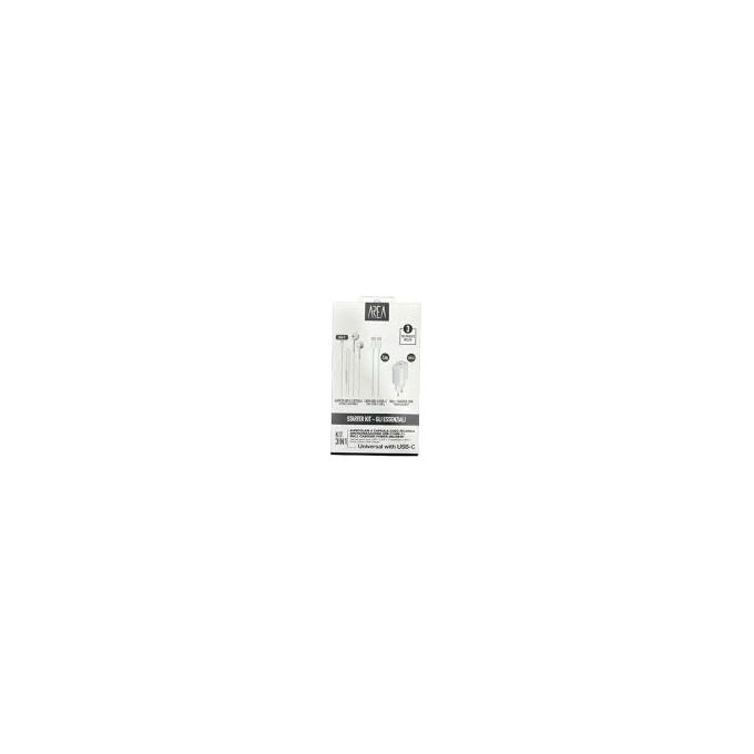 Area Starter Kit Apple Lightning Area Kit Pd20wAuricolareCavo Type-C-Lightning Bianco