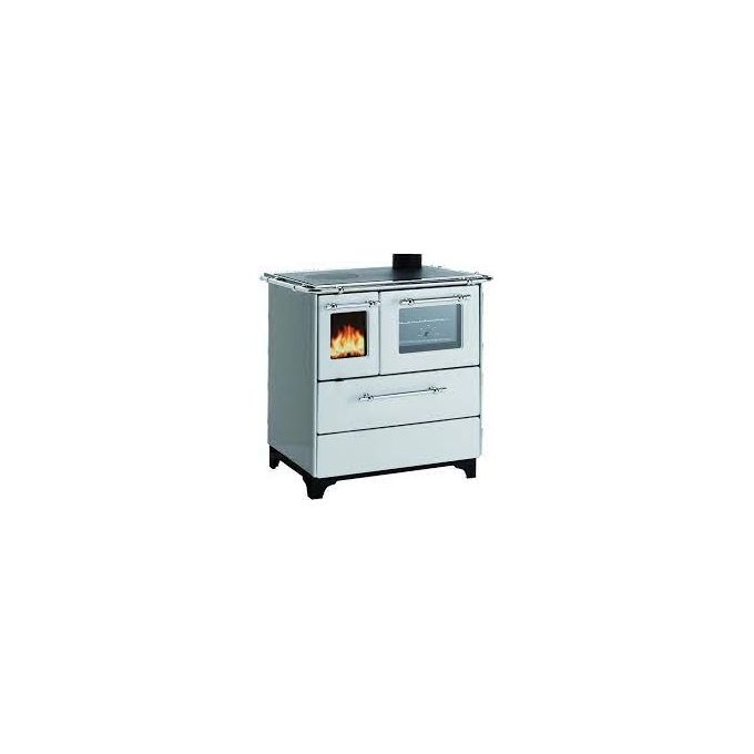 Palazzetti Cucina Royal a Legna New Betty 3.5 Vetro Bianco