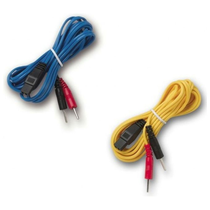 CAVI BLU E GIALLO. attacco maschio 2mm - ricambio per 28355 70 76-78 80 82