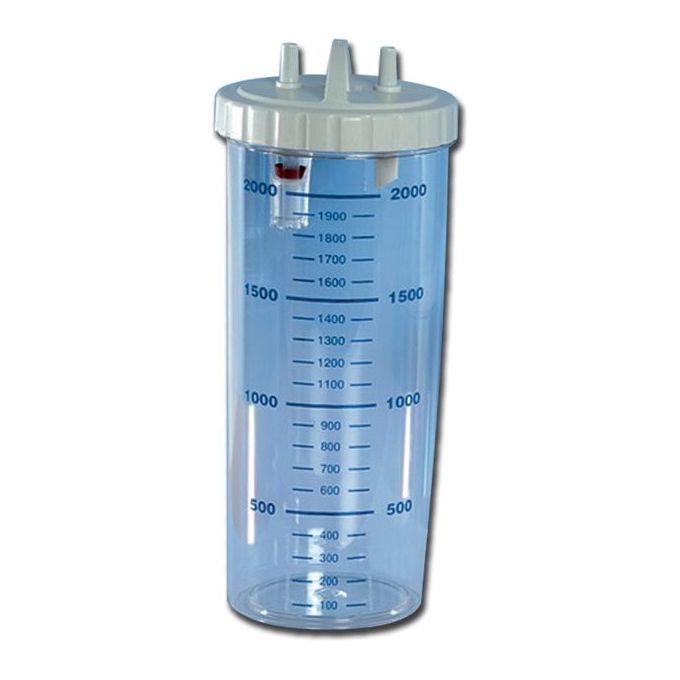 Vaso 2 Litri Con Coperchio - Autoclavabile A 134°C 1 pz.