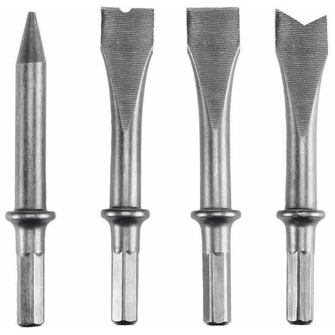 Einhell Set 4 Scalpelli Per Scalpello Pneumatico