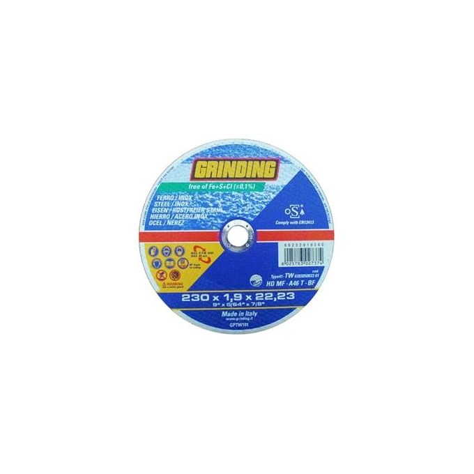 Grinding Mola Abrasiva per Ferro 230x1.9x22mm Tw Hd Mf