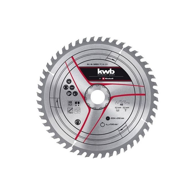 EINHELL Lama Metallo 254X30Mm 49589551 Kwb