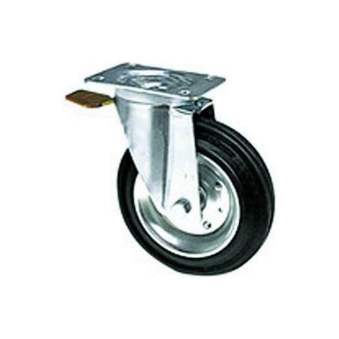 Blinky Ruote Gommate Base Girevole Con Freno 125X35Mm