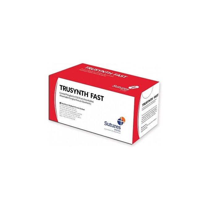 SUTURA ASS. TRUSYNTH FAST calibro 3 0. curva 1 2. ago 22 mm - 70 cm - incolore