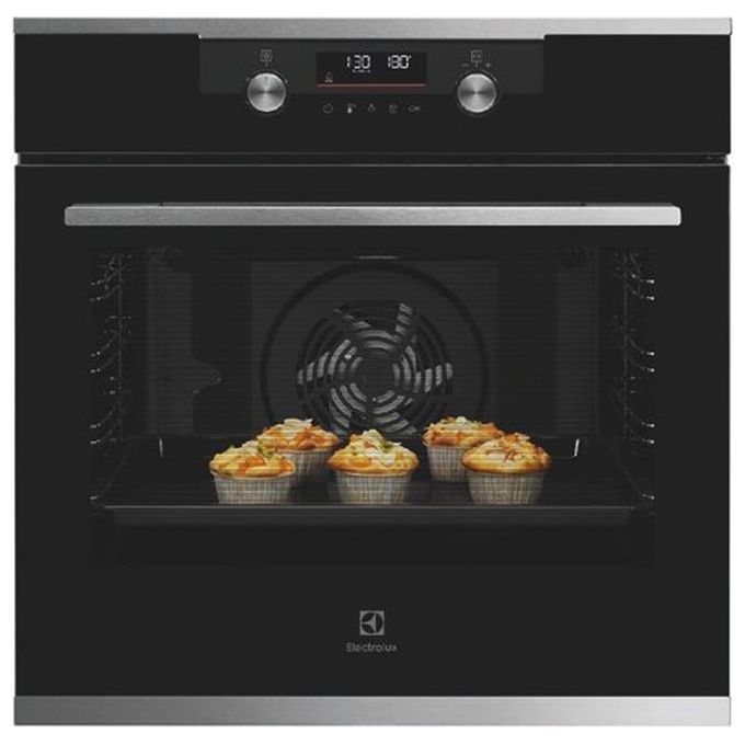 Electrolux KODDP66X Forno Elettrico da incasso Multifunzionale 72 Litri Classe A+ con Grill e Funzione Vapore colore Nero