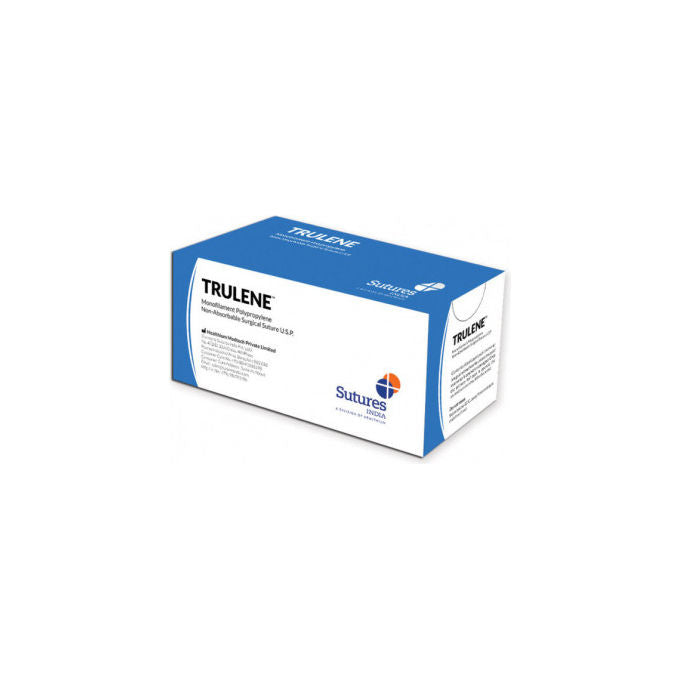 SUTURA NON ASS. TRULENE calibro 6 0. curva 3 8. ago 13 mm - 45 cm - blu
