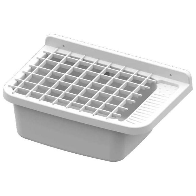 Mongardi Pilozzo a parete in resina 50cm con Griglia 50L x 35P x 24H
