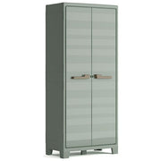 KETER PLANET OUTDOOR ALTO 4 RIPIANI REGOLABILI Armadio impermeabile certificato IPX3 realizzato in materiale riciclato 80x44x182h SU IMBALLO E-COM ISTA 6