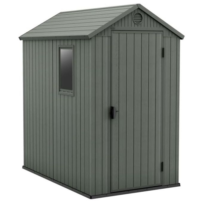 Keter Casetta da Giardino Darwin 4x6 Verde 184x126x205 cm