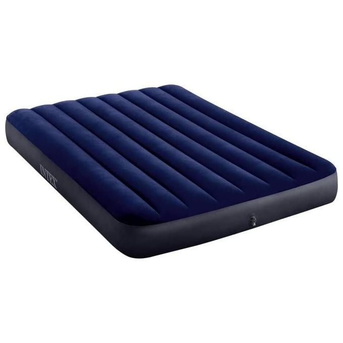 Intex Materasso Piazza e Mezza Classic Downy in Fiber Tech 137X191X25 cm per un Comfort Ottimale al Campeggio