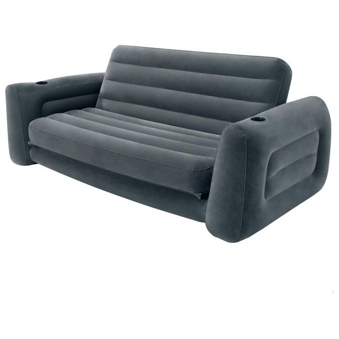 Intex Divano Gonfiabile Pull-Out Sofa per 2 persone 203x224x66cm Grigio
