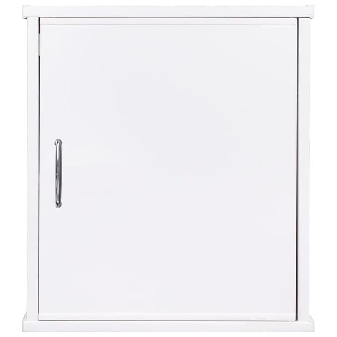 Pensile in PVC da 60x34 cm con ripiano interno, comprensivo di kit per il fissaggio a muro.