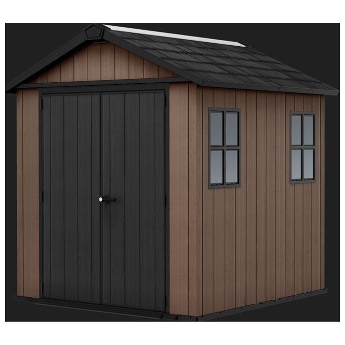 Keter Casetta da Giardino Newton 757-775 Evotech 223,8 x 230 x 246 cm Marrone-Nero