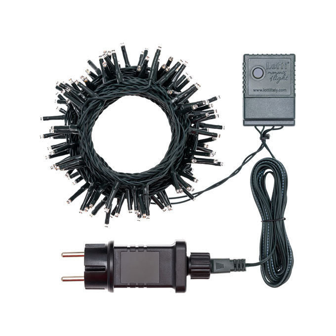 Catena 17 m, 240 miniled bianco freddo, con memory controller, cavo verde, addobbi natalizi, catene luci per albero di Natale, decorazione luminosa