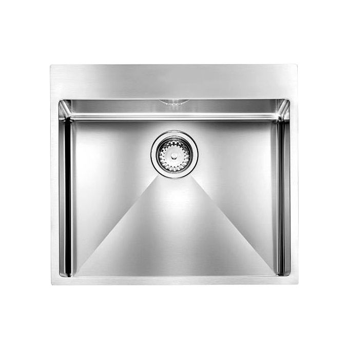 CM 012044XCSSP Serie Filoraggiato Mix 3'' Lavello Acciaio inox satinato da Incasso Slim 1 Vasca 57x50cm