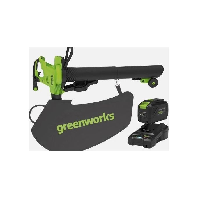 Greenworks soffiatore aspirafoglie kit 48V GD48BVIIK4 per un giardinaggio efficiente e sostenibile senza fatica