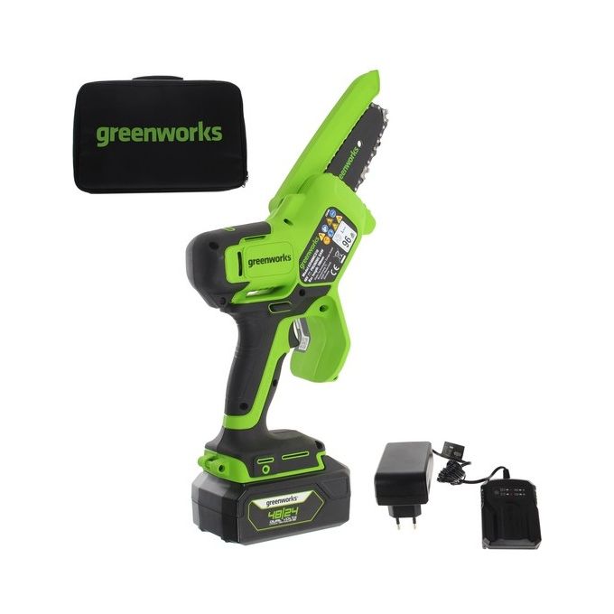 Greenworks G48MCS10XK2 Sega Potatrice a Batteria 48V