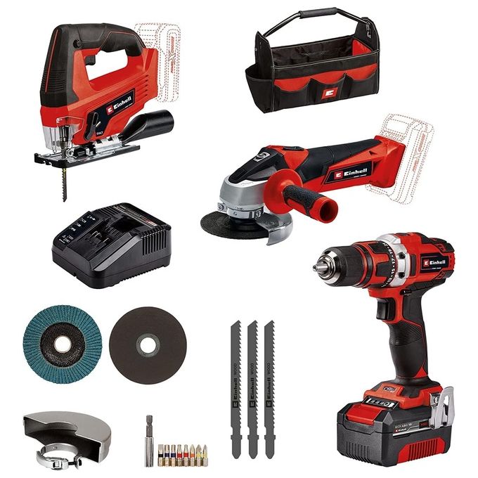 Kit smerigliatrice, trapano e seghetto a batteria TE-TK 18-3 Li Kit (JSCDAG)