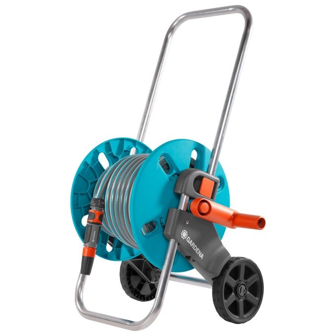 GARDENA Carrello Avvolgitubo CleverRoll S, Set con Tubo, Lancia e Raccordi