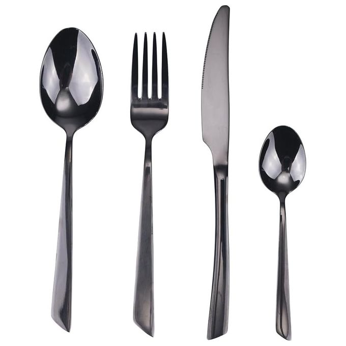 Cut Set 24Pz Nero Lucido