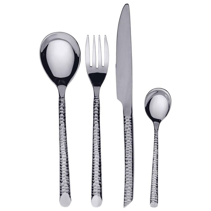 Malindi Set Posate 24Pz Silver Lucido