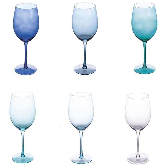 Happy Hour Sh Ocean Set 6 Calici 550Ml Solid