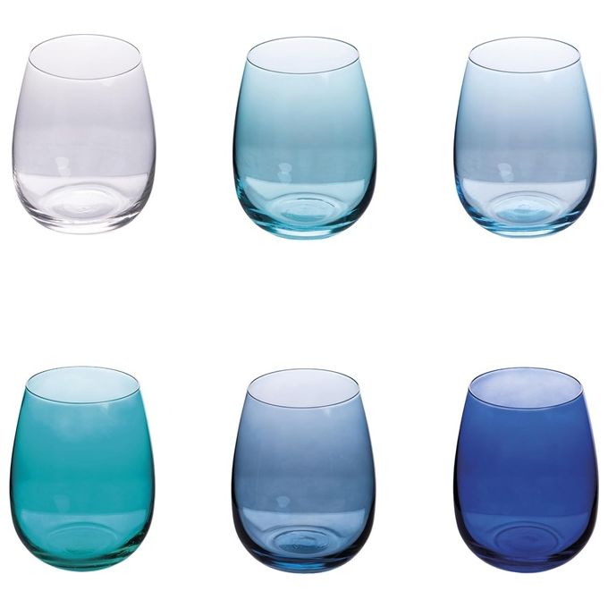 Happy Hour Sh Ocean Set 6 Bicchieri Solid