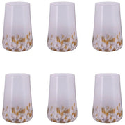 Villa d'Este 5925106 Lilia Gold Set 6 Bicchieri Acqua 590 ml Vetro colore Trasparente