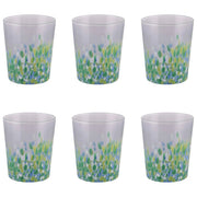 Villa d'Este 5925969 Candy Ocean Set 6 Bicchieri Acqua 370 ml Vetro colore Blu Ocean