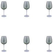 Villa d'Este 5925112 Shiraz Set 6 Calici 500 ml Vetro colore Verde