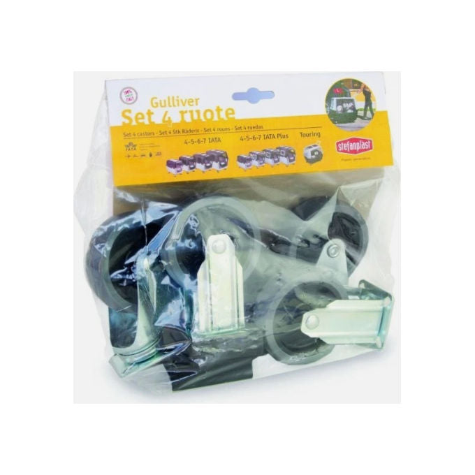 Stefanplast Set 4 Ruote per Trasportino (compatibile con tutti i modelli Gulliver)