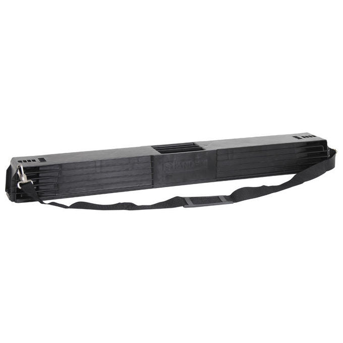 Stanley 1-97-475 Coppia di Cavalletti Pieghevoli in Metallo Portata 340 Kg con Maniglia e Tracolla Regolabile colore Nero