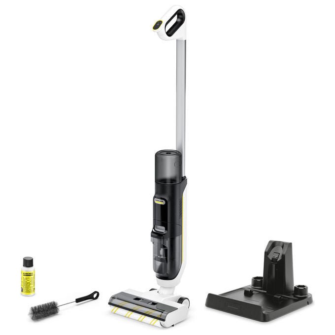 Kärcher 1.056-122.0 FCV 3 Aspirapolvere a bastone 2 in 1 Senza sacchetto Ciclonico HEPA 160 W Autonomia 30 min Batteria agli ioni di litio colore Bianco