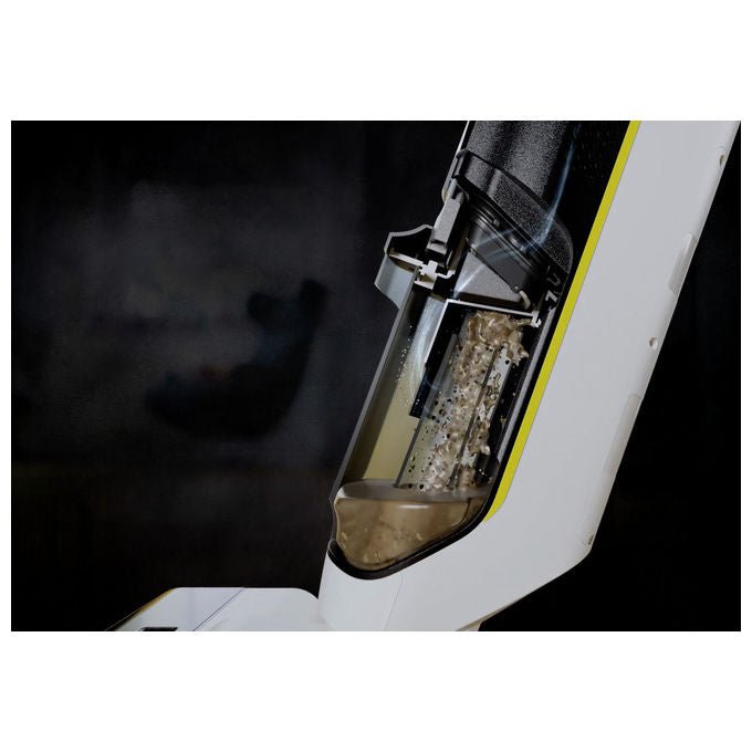 Kärcher 1.056-122.0 FCV 3 Aspirapolvere a bastone 2 in 1 Senza sacchetto Ciclonico HEPA 160 W Autonomia 30 min Batteria agli ioni di litio colore Bianco