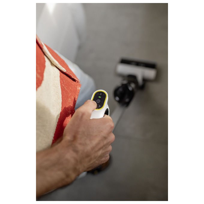 Kärcher 1.056-122.0 FCV 3 Aspirapolvere a bastone 2 in 1 Senza sacchetto Ciclonico HEPA 160 W Autonomia 30 min Batteria agli ioni di litio colore Bianco