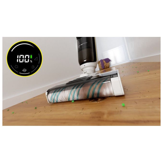 Kärcher 1.056-137.0 FCV 4 Dry Pet and Home Aspirapolvere 3-in-1 Senza sacchetto Secco e bagnato Autonomia 45 min Superficie pulita 200 m² colore Nero