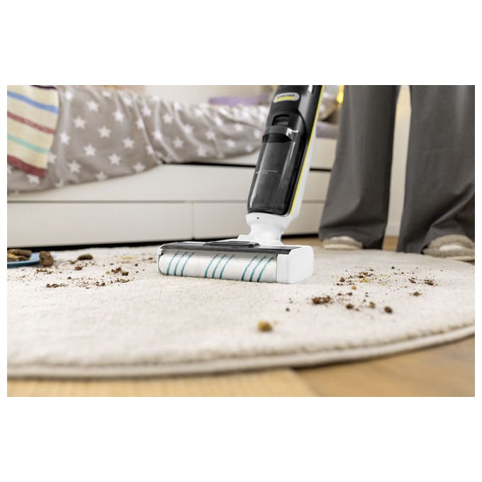Kärcher 1.056-137.0 FCV 4 Dry Pet and Home Aspirapolvere 3-in-1 Senza sacchetto Secco e bagnato Autonomia 45 min Superficie pulita 200 m² colore Nero