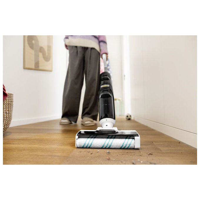 Kärcher 1.056-137.0 FCV 4 Dry Pet and Home Aspirapolvere 3-in-1 Senza sacchetto Secco e bagnato Autonomia 45 min Superficie pulita 200 m² colore Nero
