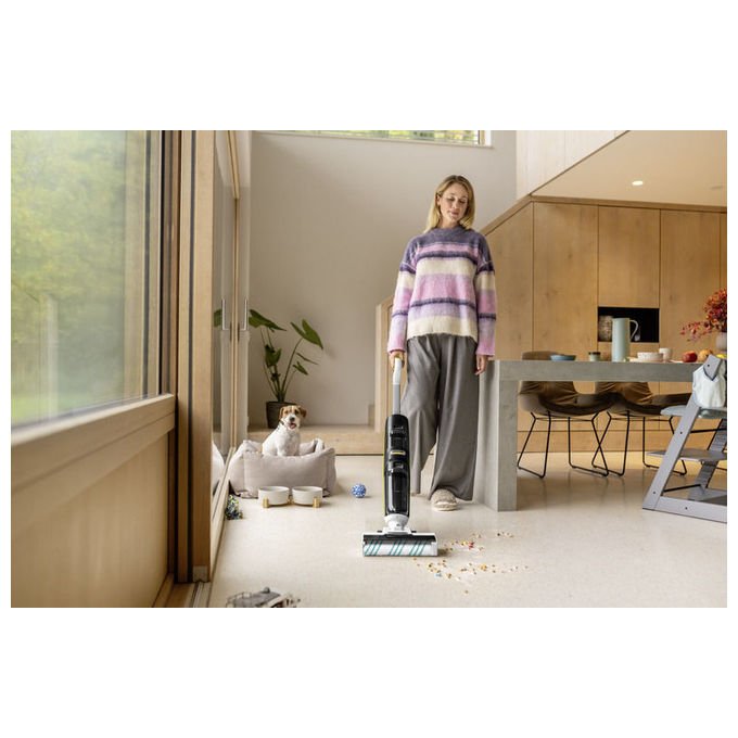 Kärcher 1.056-137.0 FCV 4 Dry Pet and Home Aspirapolvere 3-in-1 Senza sacchetto Secco e bagnato Autonomia 45 min Superficie pulita 200 m² colore Nero