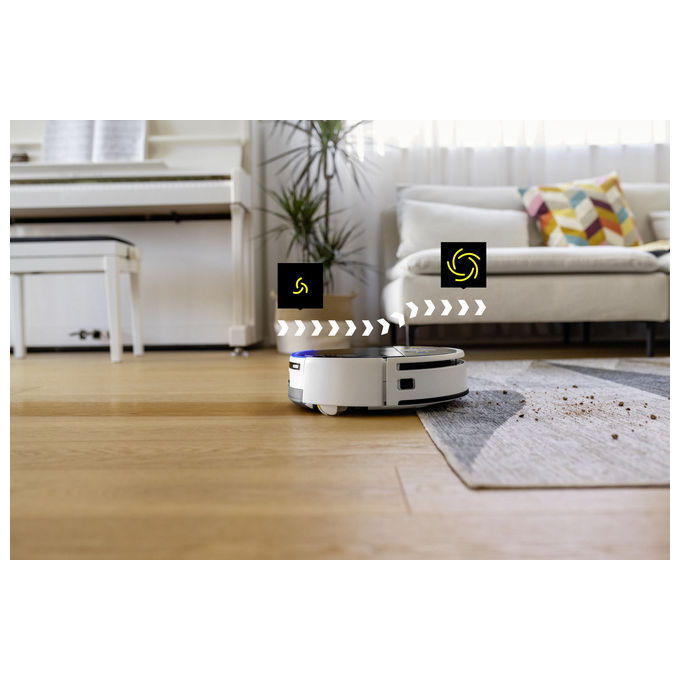 Kärcher 1.269-690.0 RVF 7 Comfort Robot aspirapolvere Navigazione avanzata Capacita' 0.13 L autonomia 150 min colore Bianco