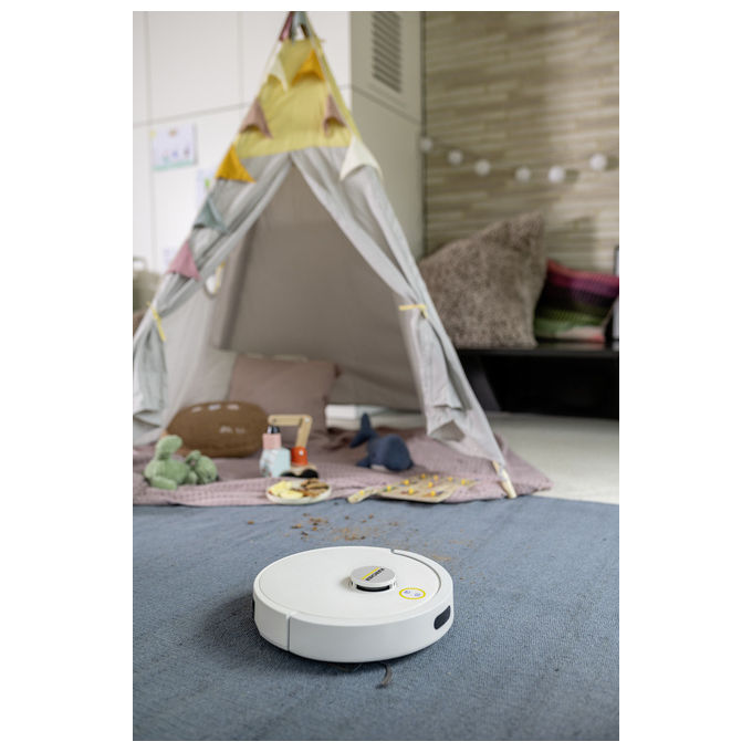 Kärcher RVC3COMFORT Robot aspirapolvere LiDAR 0.33 L autonomia 130 min Wi-Fi mappatura colore Bianco