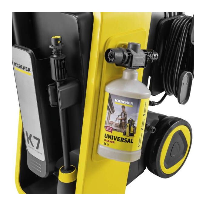 Kärcher K 7 Comfort Premium Idropulitrice 3000 W 180 bar con Serbatoio Detergente e Avvolgitubo Integrato colore Giallo