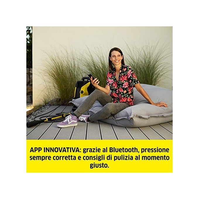 Kärcher Idropulitrice K 5 Power Control, Motore Raffreddato Ad Acqua, Pressione 145 Bar, 59.1 X 39.7 X 37 Cm, Nero Giallo