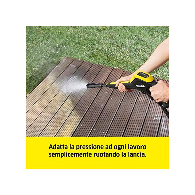 Kärcher Idropulitrice K 5 Power Control, Motore Raffreddato Ad Acqua, Pressione 145 Bar, 59.1 X 39.7 X 37 Cm, Nero Giallo