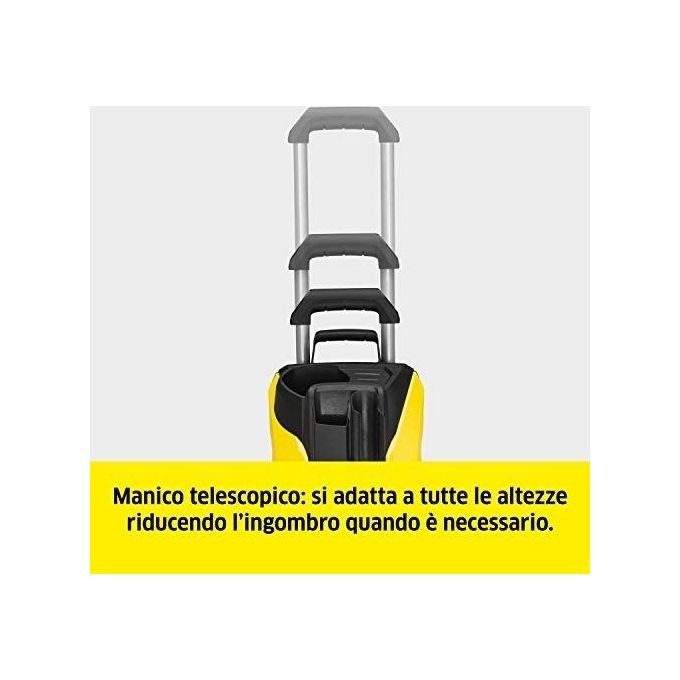 Kärcher Idropulitrice K 5 Power Control, Motore Raffreddato Ad Acqua, Pressione 145 Bar, 59.1 X 39.7 X 37 Cm, Nero Giallo