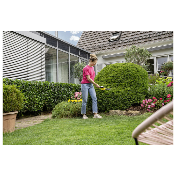 Karcher GSH 4-4 PLUS SET Tagliasiepi e Tagliaerba 2-in-1 con Batteria 4 V 2,5 Ah colore Giallo
