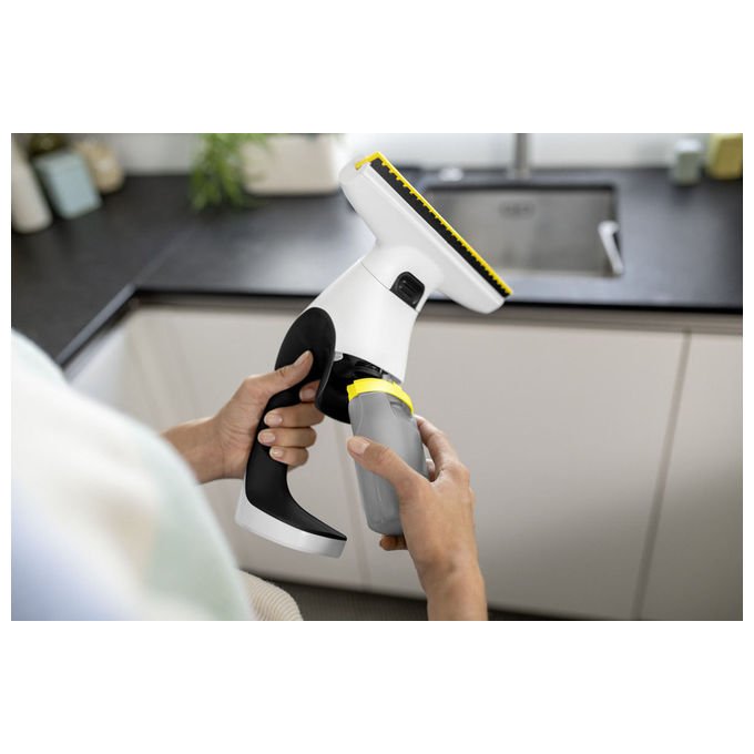 Kärcher 1.633-628.0 WV 1 Compact Care Pulitore di Finestre Elettrico Senza Fili Capacita' 0.1 L Autonomia 25 min Ampiezza 25 cm colore Bianco