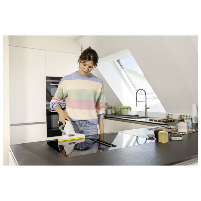 Kärcher 1.633-628.0 WV 1 Compact Care Pulitore di Finestre Elettrico Senza Fili Capacita' 0.1 L Autonomia 25 min Ampiezza 25 cm colore Bianco