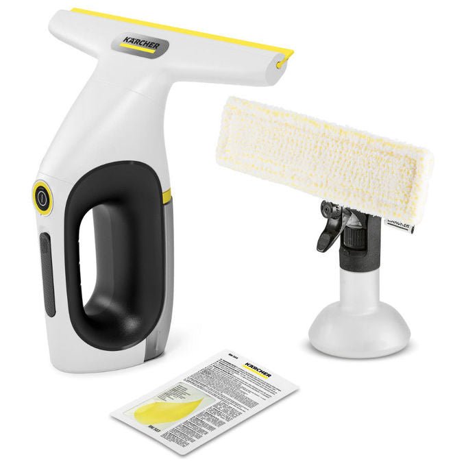 Kärcher WV 2 Universal Care, aspiratore lavavetri, batteria ai ioni di litio, 35 min autonomia, 105 m², nero giallo